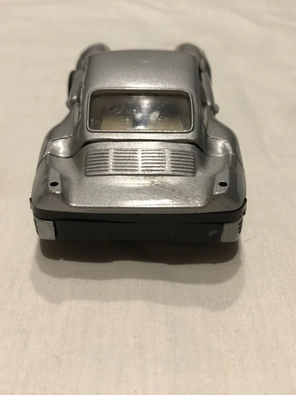 Toy Die Cast Silver Porsche Car
